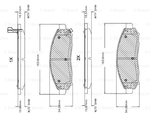 BOSCH F 03B 150 151 Brake...