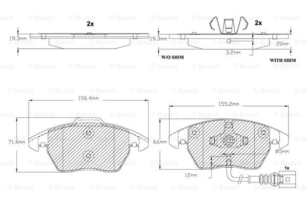 BOSCH F 03B 150 155 Brake...