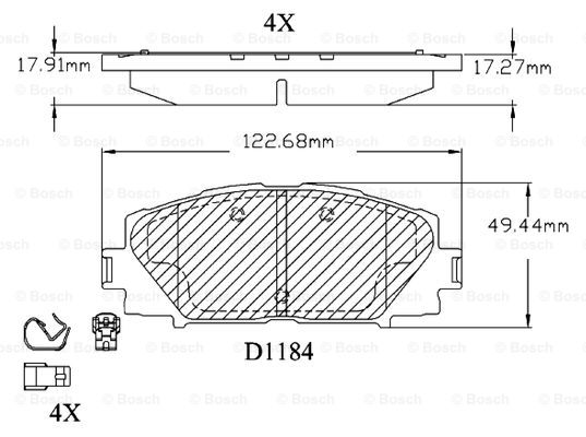 BOSCH F 03B 150 166 Brake...