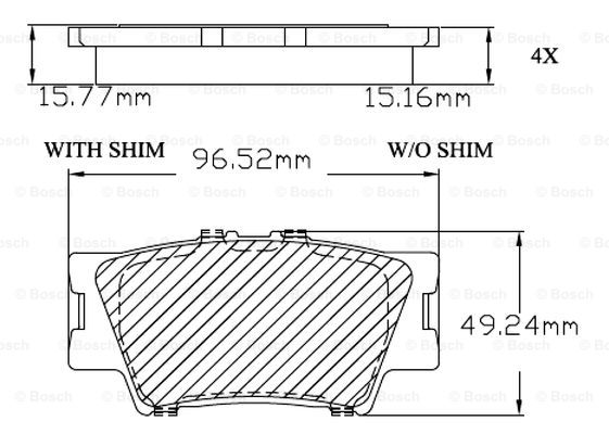 BOSCH F 03B 150 173 Brake...