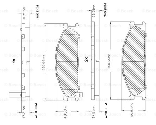 BOSCH F 03B 150 216 Brake...