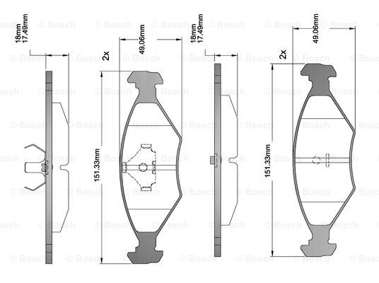 BOSCH F 03B 150 221 Brake...