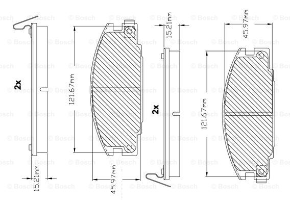 BOSCH F 03B 150 222 Brake...