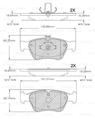 BOSCH F 03B 150 271 Brake...