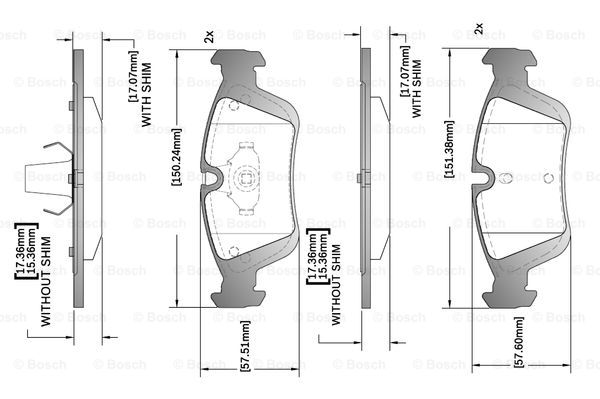 BOSCH F 03B 150 287 Brake...