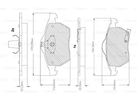 BOSCH F 03B 150 293 Brake...