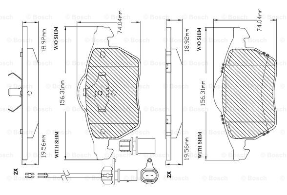 BOSCH F 03B 150 297 Brake...