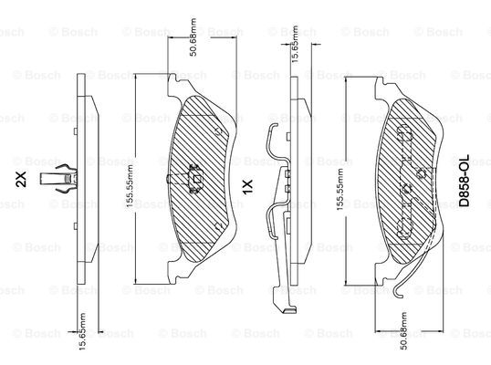 BOSCH F 03B 150 303 Brake...