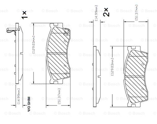 BOSCH F 03B 150 310 Brake...