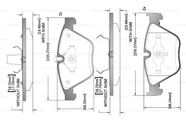 BOSCH F 03B 150 317 Brake...