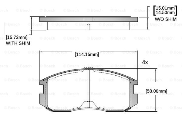 BOSCH F 03B 150 412 Brake...