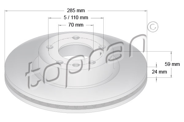 TOPRAN 200 941 Discofreno