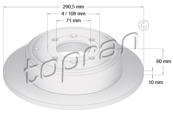 TOPRAN 722 452 Discofreno