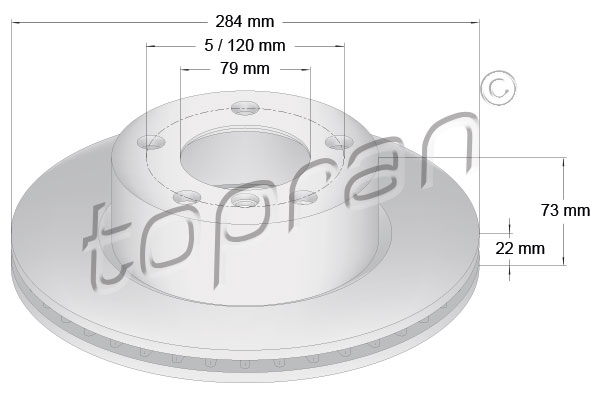 TOPRAN 501 900 Discofreno-Discofreno-Ricambi Euro