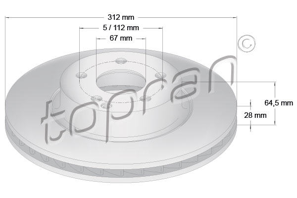 TOPRAN 401 053 Discofreno