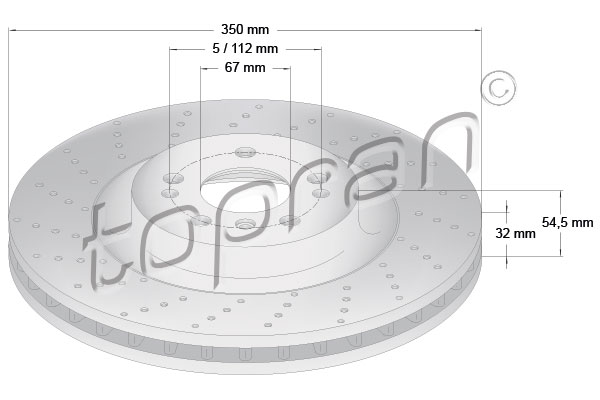 TOPRAN 409 482 Discofreno-Discofreno-Ricambi Euro