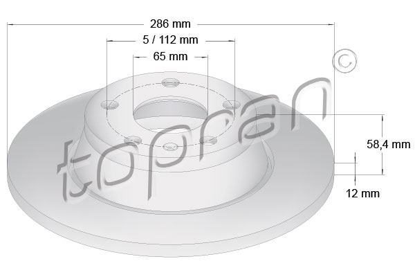 TOPRAN 114 365 Discofreno