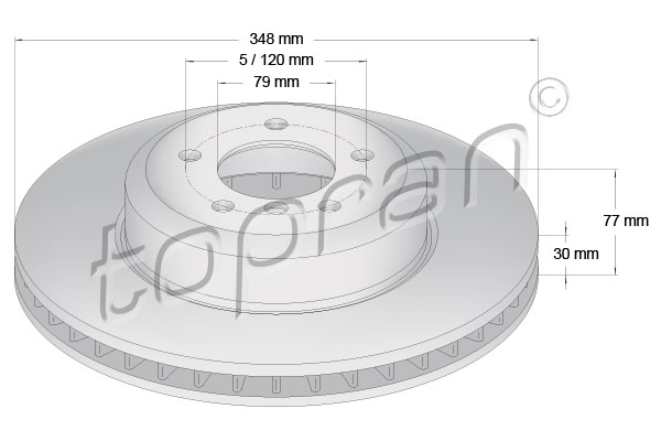 TOPRAN 501 189 Discofreno