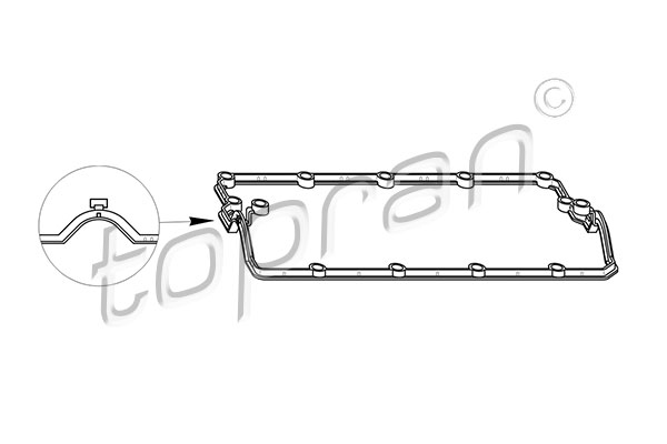 TOPRAN 112 394 Guarnizione, Copritestata-Guarnizione, Copritestata-Ricambi Euro