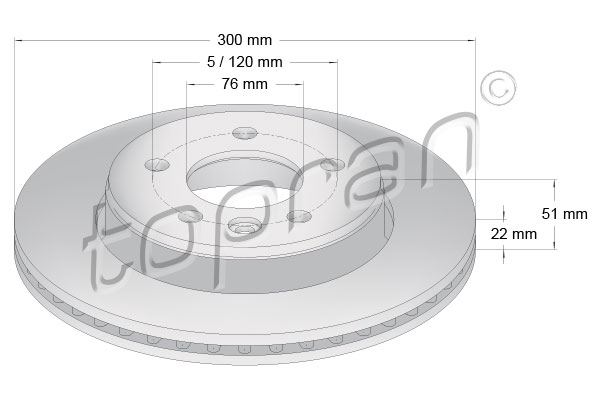 TOPRAN 118 208 Discofreno