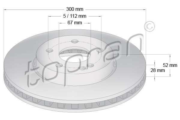 TOPRAN 409 329 Discofreno-Discofreno-Ricambi Euro