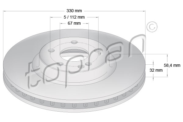 TOPRAN 409 328 Discofreno