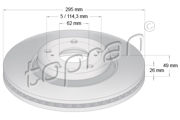 TOPRAN 631 167 Discofreno-Discofreno-Ricambi Euro