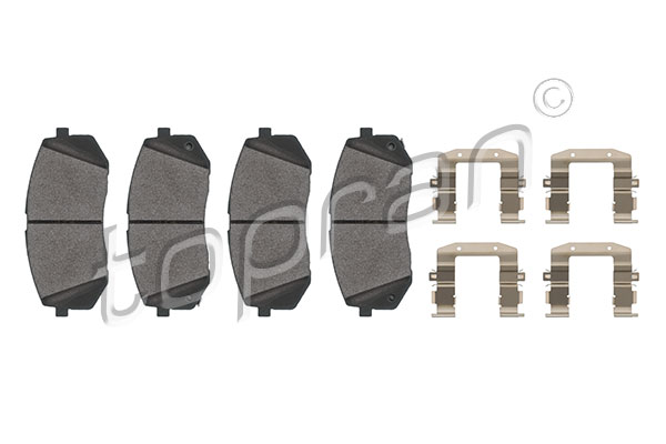 TOPRAN 821 164 Brake Pad Set, disc brake