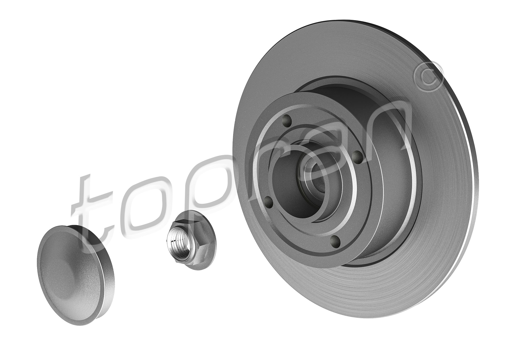 TOPRAN 700 650 Bremsscheibe