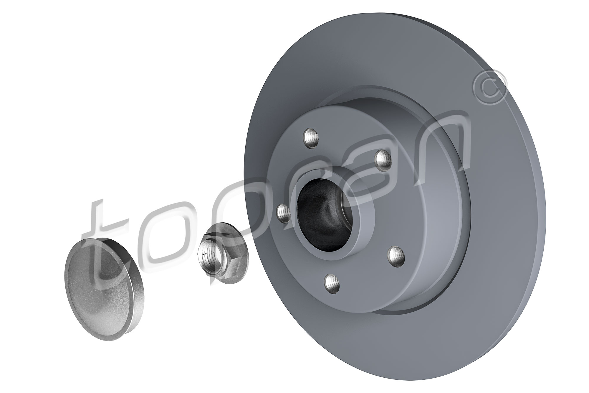TOPRAN 701 922 COATED Bremsscheibe
