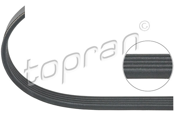 TOPRAN 100 340 Cinghia Poly-V