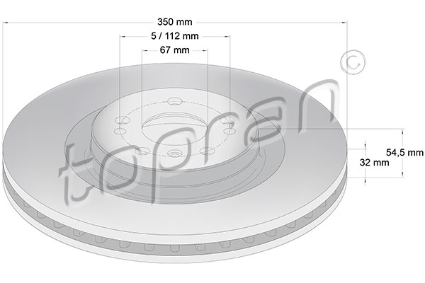 TOPRAN 408 244 Discofreno-Discofreno-Ricambi Euro