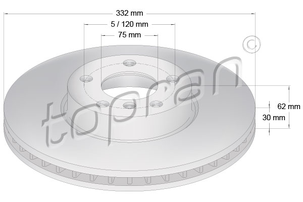 TOPRAN 502 031 Discofreno-Discofreno-Ricambi Euro