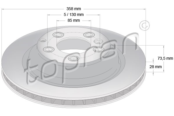 TOPRAN 114 562 Discofreno-Discofreno-Ricambi Euro