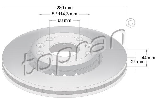 TOPRAN 701 100 Discofreno