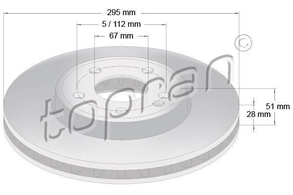 TOPRAN 408 554 Discofreno-Discofreno-Ricambi Euro