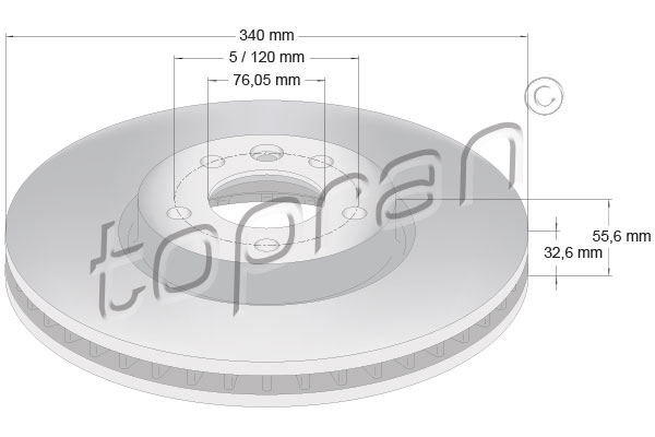 TOPRAN 114 025 Discofreno