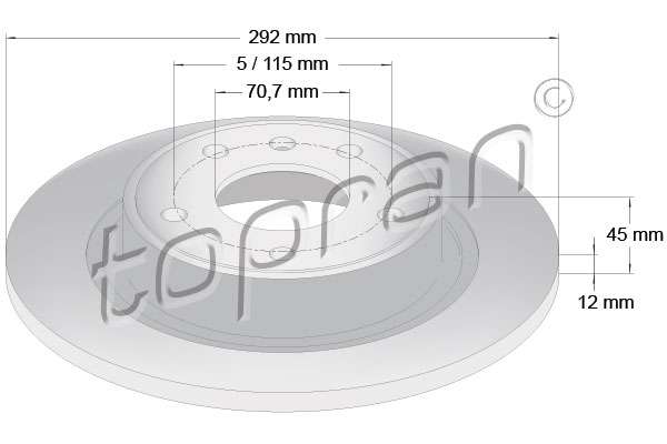 TOPRAN 208 310 Discofreno