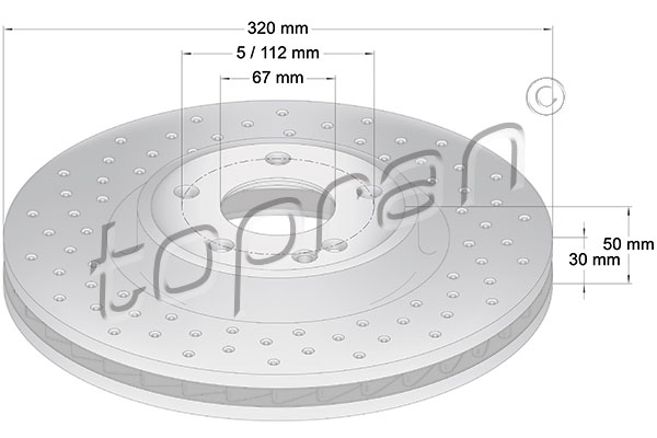 TOPRAN 408 931 Discofreno-Discofreno-Ricambi Euro