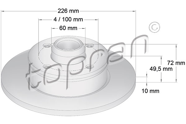 TOPRAN 103 526 Discofreno