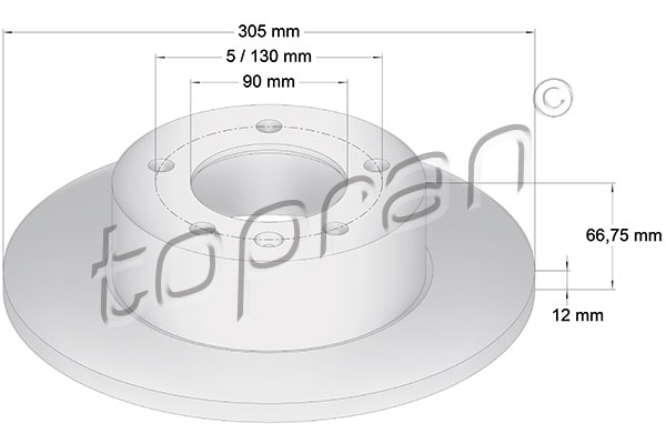 TOPRAN 207 071 Discofreno