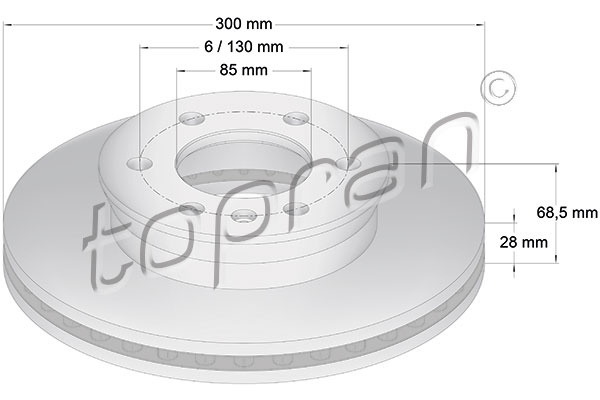 TOPRAN 111 652 Discofreno-Discofreno-Ricambi Euro