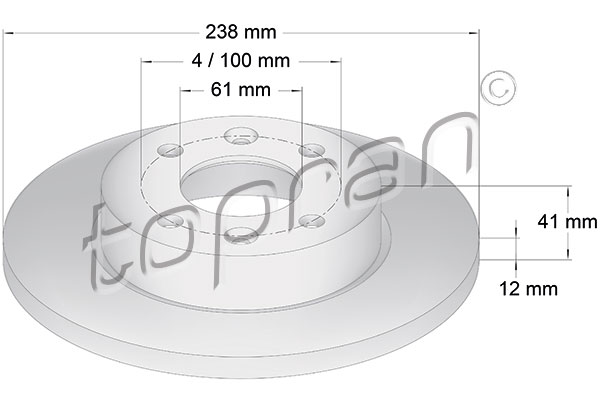 TOPRAN 700 175 Discofreno