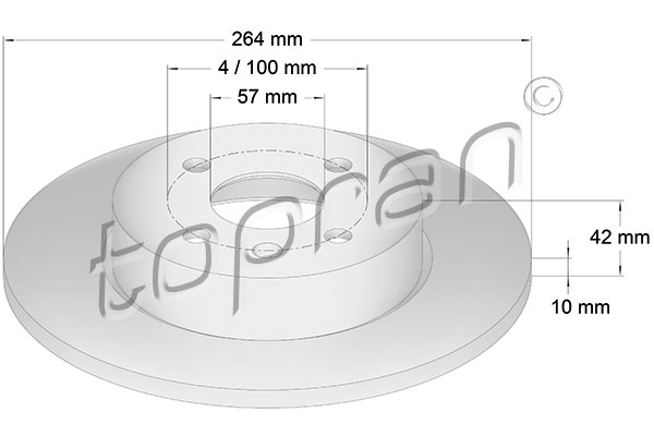 TOPRAN 206 860 Discofreno