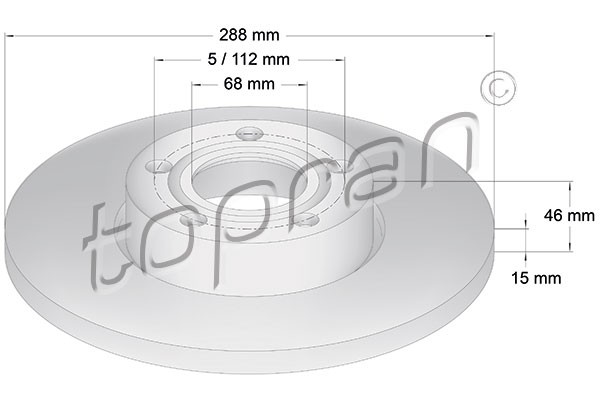 TOPRAN 103 755 Discofreno