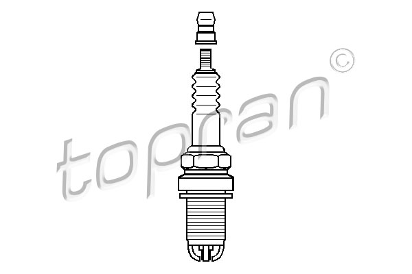 TOPRAN 108 954 Candela accensione