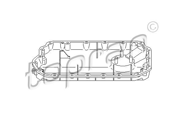 TOPRAN 112 023 Coppa olio-Coppa olio-Ricambi Euro