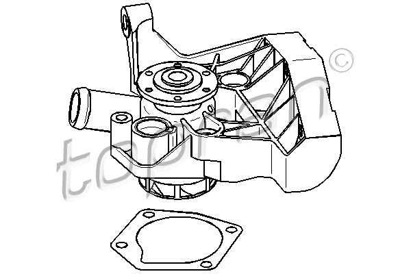 TOPRAN 109 948 Pompa acqua-Pompa acqua-Ricambi Euro