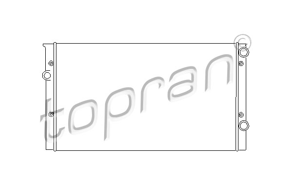 TOPRAN 103 003 Radiatore, Raffreddamento motore