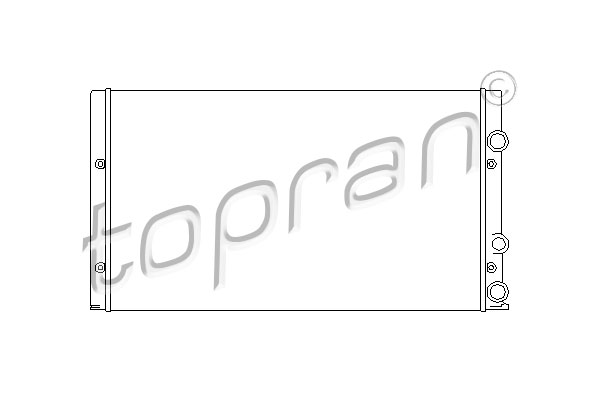 TOPRAN 105 750 Radiatore, Raffreddamento motore